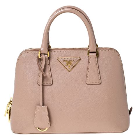 prada saffiano bag nude|2000s Prada Nude Saffiano Leather Galleria Top Handle Bag.